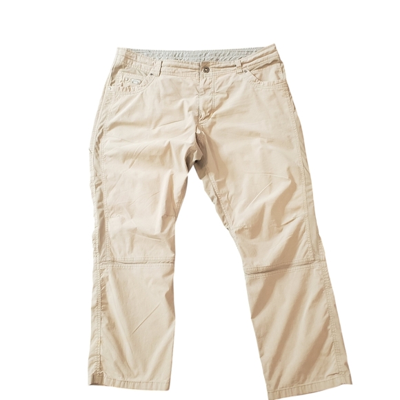 KUHL Pants Mens Performance Stretch Outdoors Pants Trousers 40 X 30 Tan - Picture 1 of 10